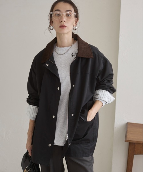 ANGIE カバーオール ツイル ジャケット レディース : ZOZOTOWN
