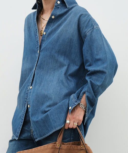 Deuxieme Classe ブラウス シャツ 追加 Lee デニムシャツ