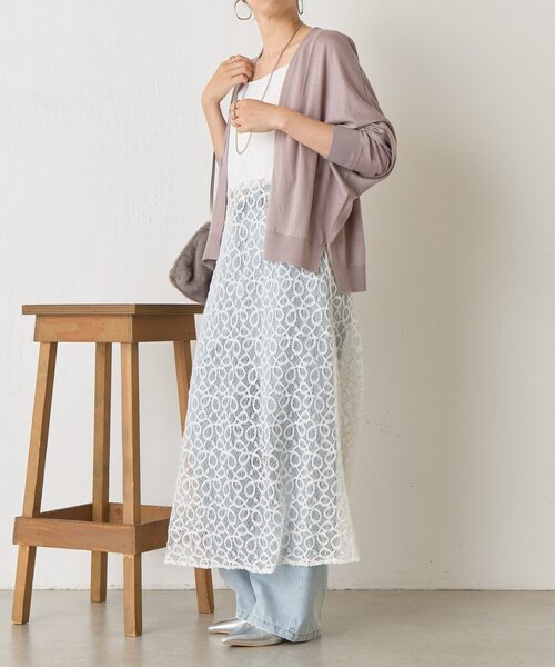 Jena espace merveilleux カーディガン ショートドルマン