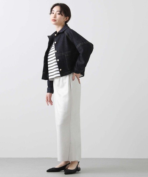 margaux デニムジャケット gジャン 衿付ストレッチデニム