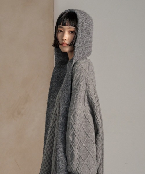 LOWRYS FARM マフラー ストール フードマフラー 580775 レディース