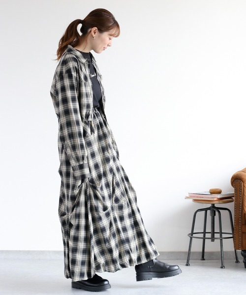 cepo（セポ） ブラウス シャツ 「セットアップ対応」チェックシャツ