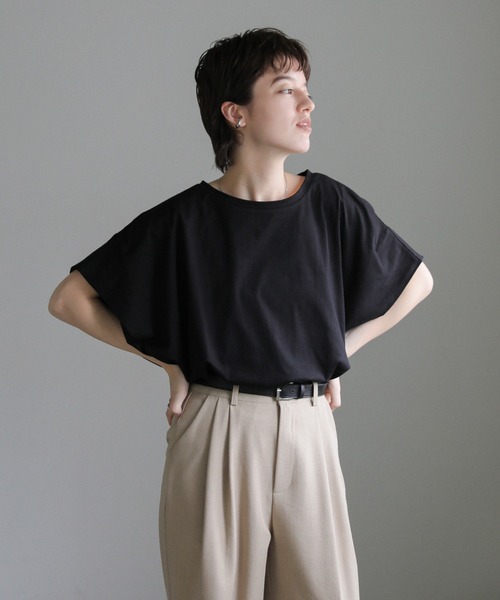 「select MOCA」 半袖カットソー FREE ブラウン レディース_画像7