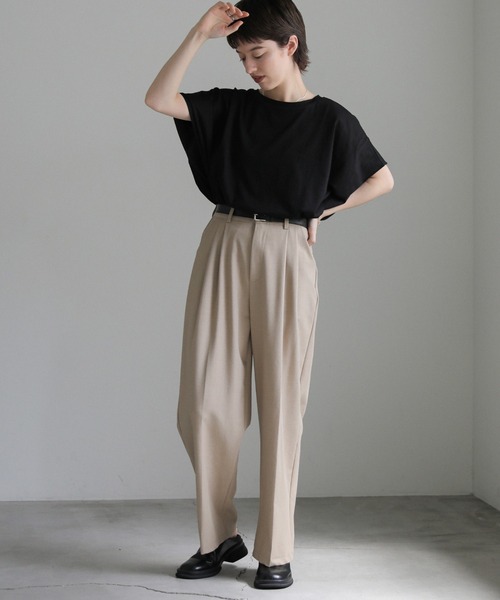 「select MOCA」 半袖カットソー FREE ブラウン レディース_画像9