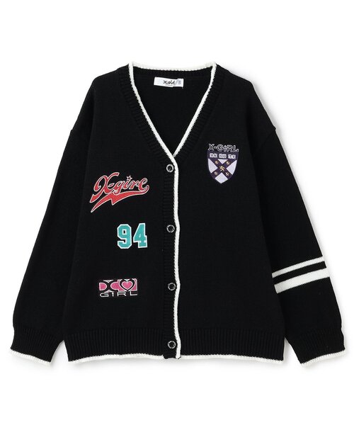X-girlスエットカーディガンM X-girl（エックスガール）の「SWEAT CARDIGAN（カーディガン/ボレロ