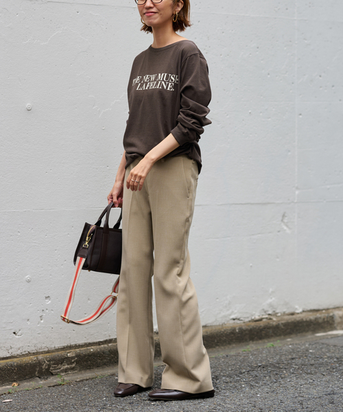 FRAMeWORK ロゴロンT FRAMeWORK tシャツ デザインロゴロンTee レディース : ZOZOTOWN