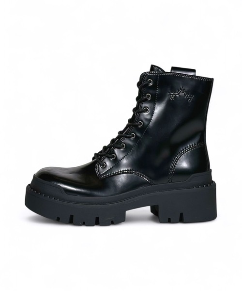 ✨美品✨ASH アッシュ 厚底ラインストーンブーツ 厚底ソックスブーツ 22.5 ASH（アッシュ） ブーツ ASH/アッシュ「NOAH」厚底レースアップブーツ