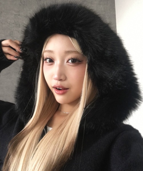 lilful ニット セーター 「25年秋冬新作」「ファー取り外し可能 lilful ニット セーター 「25年秋冬新作」「ファー取り外し可能