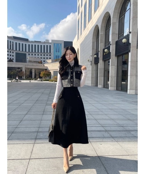I.O.E セレモニースーツ セットアップ ツイード配色カラートップス