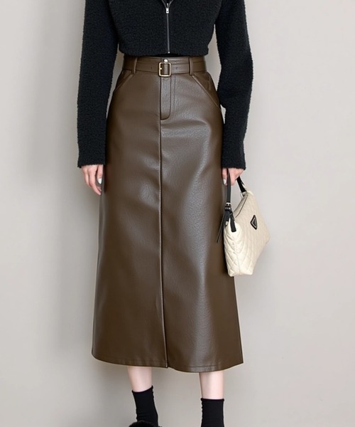 cammie スカート レザーロングスカート : ZOZOTOWN Yahoo!店 - 通販