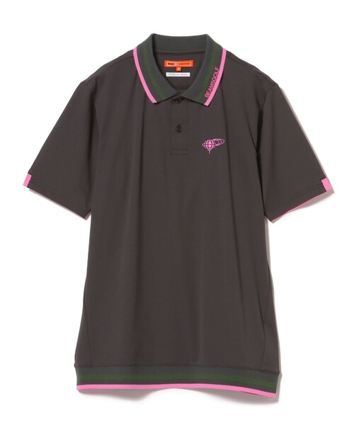 「BEAMS GOLF」 半袖ポロシャツ L ホワイト メンズの画像