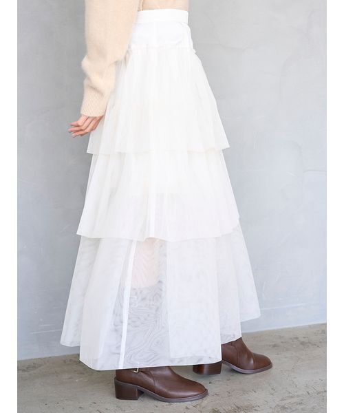 SNIDEL（スナイデル） スカート チュールパニエスカート : ZOZOTOWN