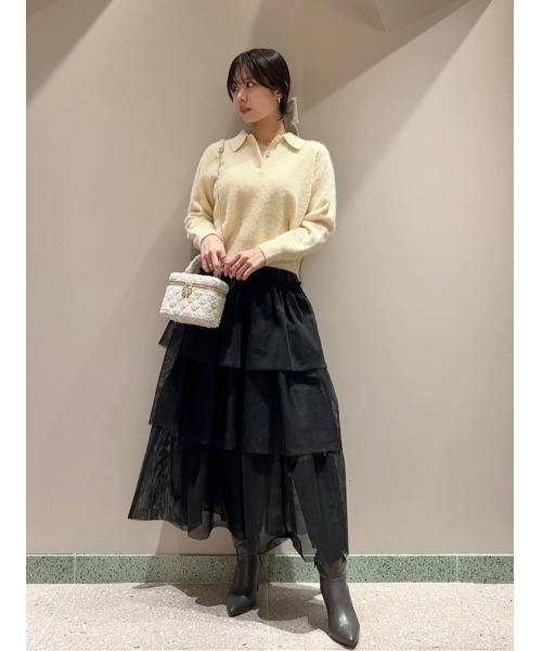 SNIDEL（スナイデル） ロング スカート チュールパニエスカート