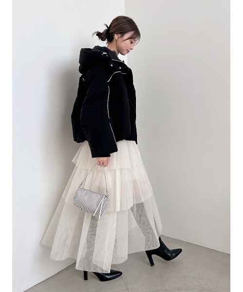 SNIDEL（スナイデル） スカート チュールパニエスカート : ZOZOTOWN