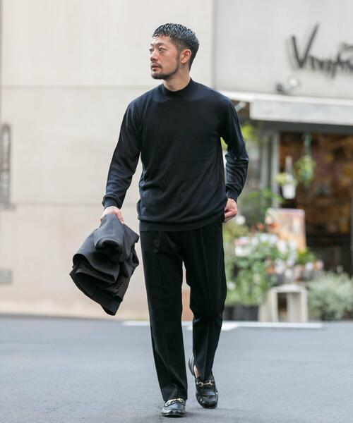 pour homme 重ね衿 タートルネック エアー天竺 長袖ニットソー pour homme 重ね衿 タートルネック エアー天竺 長袖ニットソー - メルカリ