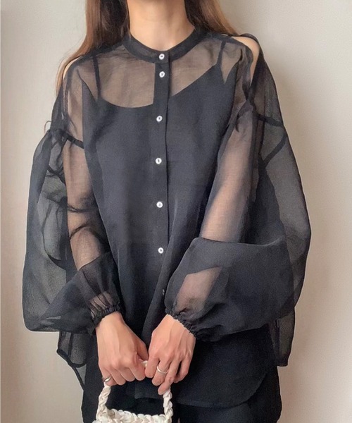 「FILLOU」 長袖ブラウス MEDIUM ブラウン レディース_画像7