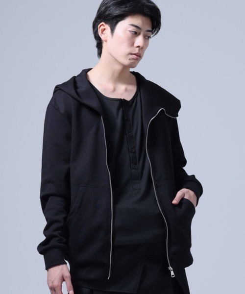 黒服ページ Ruze パーカー High neck zip hoodie / ハイネック ジップフーディ