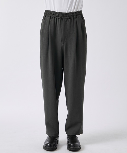 CITY TOKYO スラックス Multi-flex ワイドテーパードパンツ メンズ