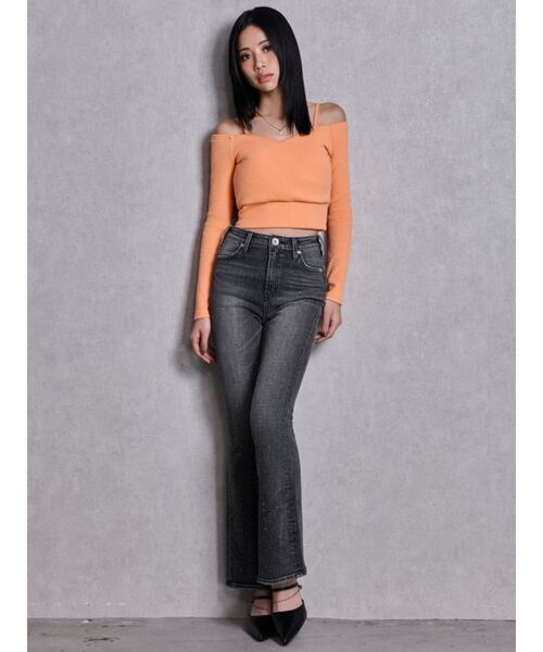 GYDA（ジェイダ） ジーンズ デニム デニムパンツ ハイウエストbijou