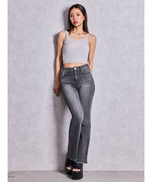 GYDA（ジェイダ） ジーンズ デニム デニムパンツ ハイウエストbijou