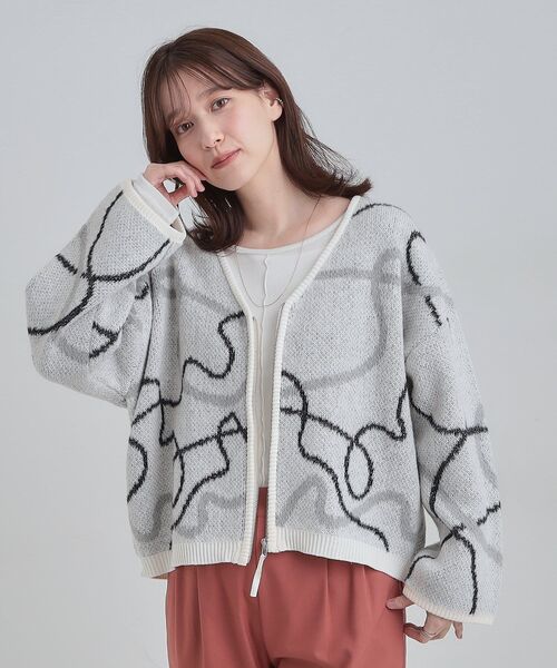 Cutie Blonde（キューティーブロンド） カーディガン 「洗濯機可」柄