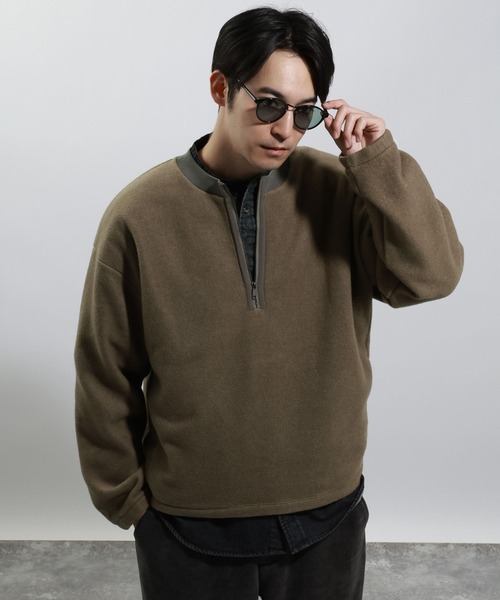 BAYFLOW（ベイフロー） セーター ニット フリースハーフZIPプル