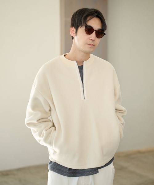 ♂品‼️納期1月中旬！ BAYFLOW（ベイフロー） セーター ニット フリースハーフZIPプル