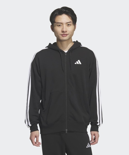 adidas（アディダス） パーカー M ESS+ 3S スウェットFZフーディ