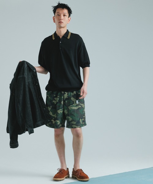「BATONER」 半袖ポロシャツ X-LARGE ネイビー メンズ_画像4