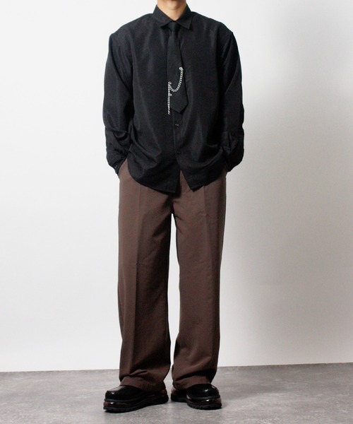 NYLAUS（ナイラス） シャツ 「NYS」2WAY ネクタイ付きシャツ 長袖