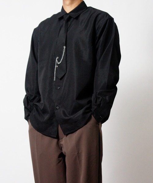 NYLAUS（ナイラス） シャツ 「NYS」2WAY ネクタイ付きシャツ 長袖