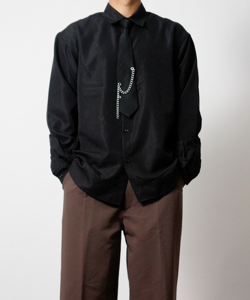 NYLAUS（ナイラス） シャツ 「NYS」2WAY ネクタイ付きシャツ 長袖
