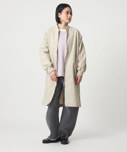 【ユナイテッドアローズ】コットンナイロン ロングブルゾン 　グレー UNITED ARROWS LTD. OUTLET（ユナイテッドアローズアウトレット）の