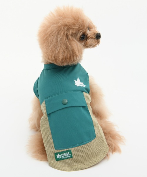 Mサイズ グリーン メッシュ犬服 LOGOS（ロゴス） 犬 服 LOGOS/切替クールメッシュタンク : ZOZOTOWN