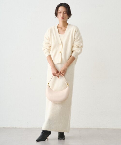 「LOUNGEDRESS」 ニットカーディガン FREE ブラウン レディース_画像3