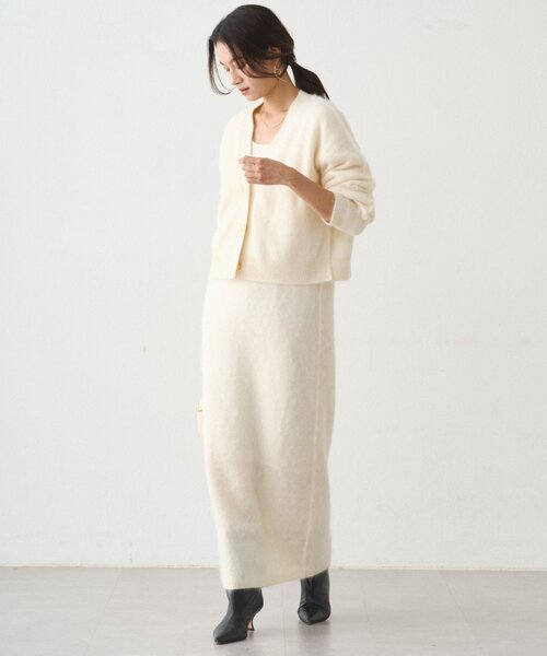 「LOUNGEDRESS」 ニットカーディガン FREE ブラウン レディース_画像4