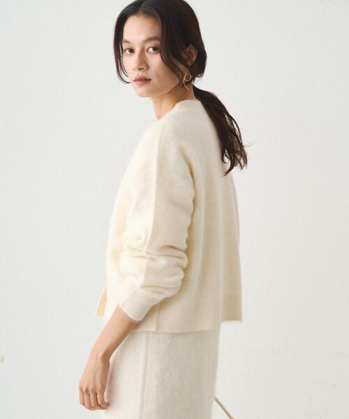 「LOUNGEDRESS」 ニットカーディガン FREE ブラウン レディース_画像9