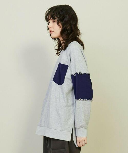 「FRAPBOIS」 長袖カットソー 2 グレー レディース_画像3