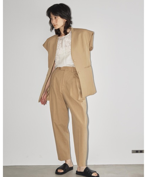 「TODAYFUL」 パンツ 36inch ベージュ レディースの画像