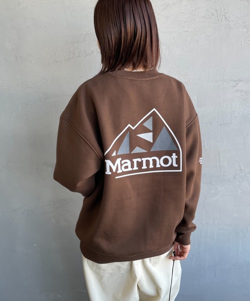 「Marmot」 スウェットカットソー X-LARGE ブラック レディース_画像2