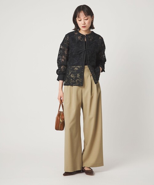 green label relaxing レース ハオリ　ブラウス green label relaxing（グリーンレーベルリラクシング） ブラウス