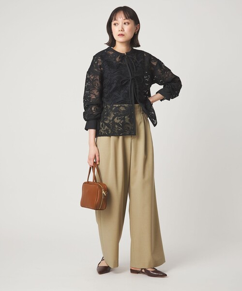 green label relaxing レース ハオリ　ブラウス green label relaxing（グリーンレーベルリラクシング） ブラウス