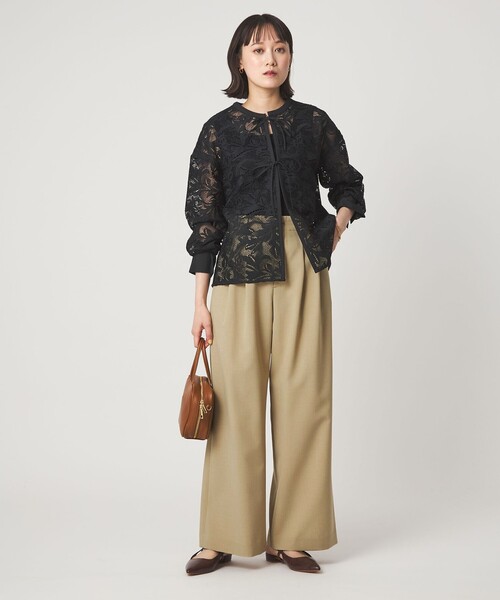 green label relaxing レース ハオリ　ブラウス green label relaxing（グリーンレーベルリラクシング） ブラウス