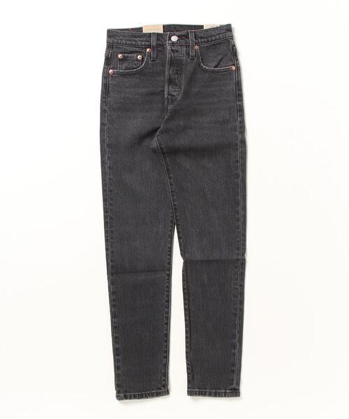 「501」 スキニーデニムパンツ 28inch ブラック レディース_画像2
