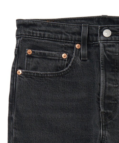 「501」 スキニーデニムパンツ 28inch ブラック レディース_画像5
