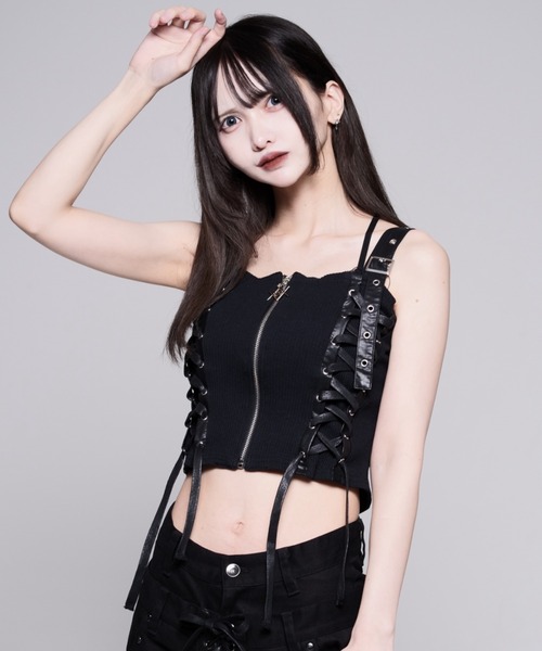 REFLEM（レフレム） キャミソール 「REFLEM/レフレム」レースアップ 