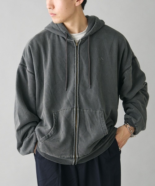 「Franklin Climbing」 ジップアップパーカー MEDIUM ライトグレー メンズ_画像5