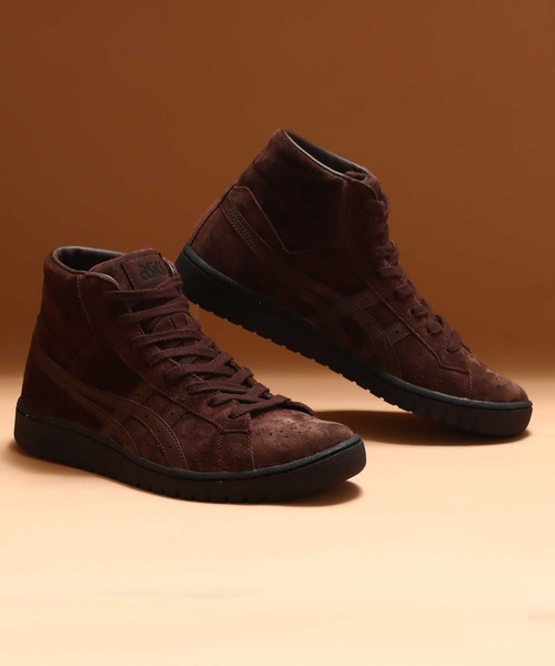 ASICS（アシックス） ハイカットスニーカー 24.5cm ブラウン メンズ