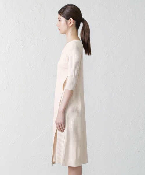 「EPOCA THE SHOP」 ニットワンピース 38 オフホワイト レディース_画像5