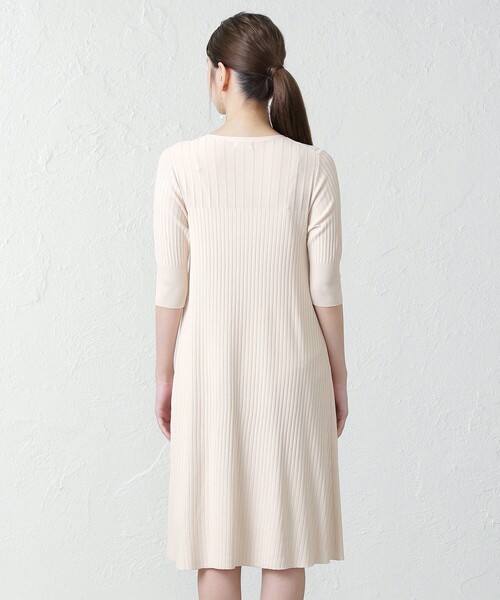 「EPOCA THE SHOP」 ニットワンピース 38 オフホワイト レディース_画像7